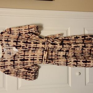 Multi colored tiered dress